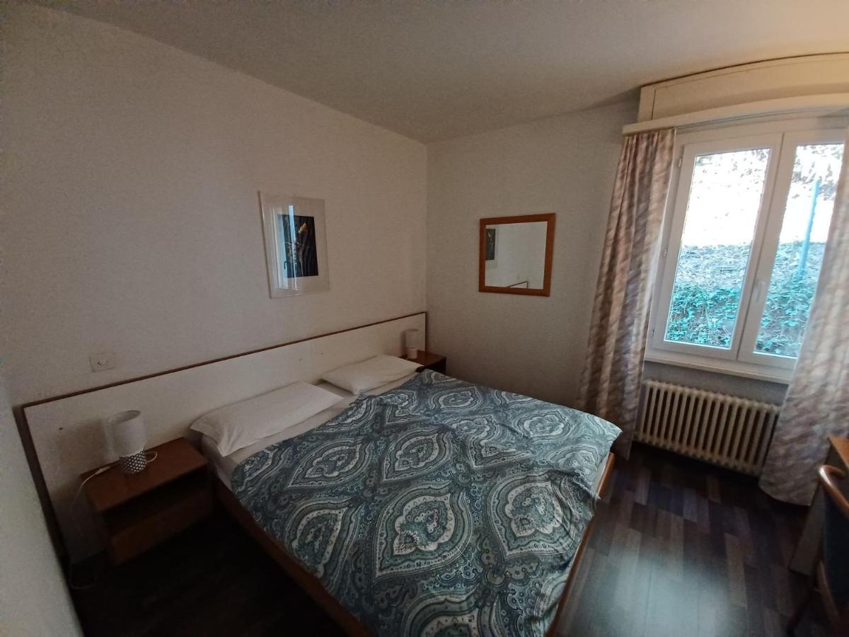 Hotel Garni Battello Melide Bagian luar foto