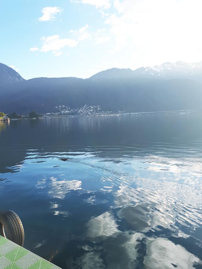 Hotel Garni Battello Melide Bagian luar foto