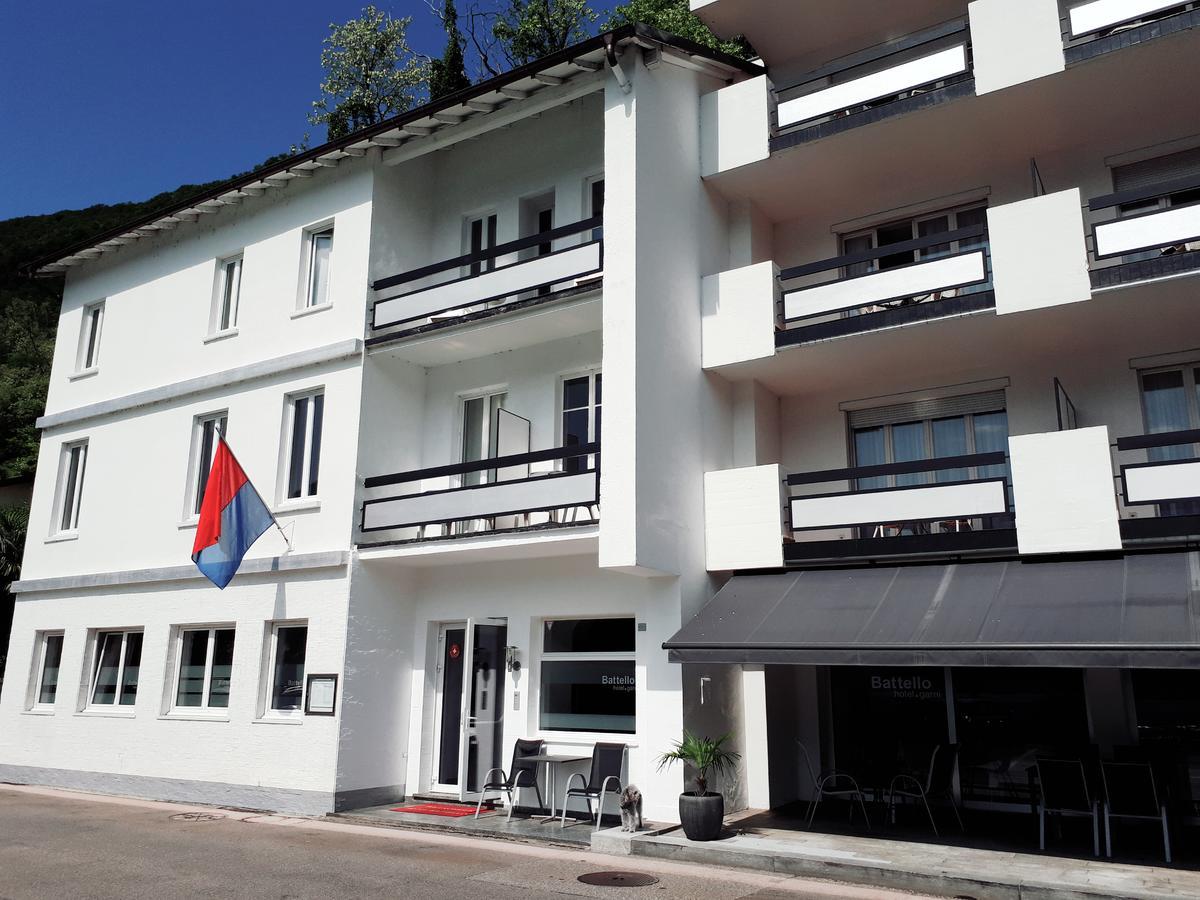 Hotel Garni Battello Melide Bagian luar foto